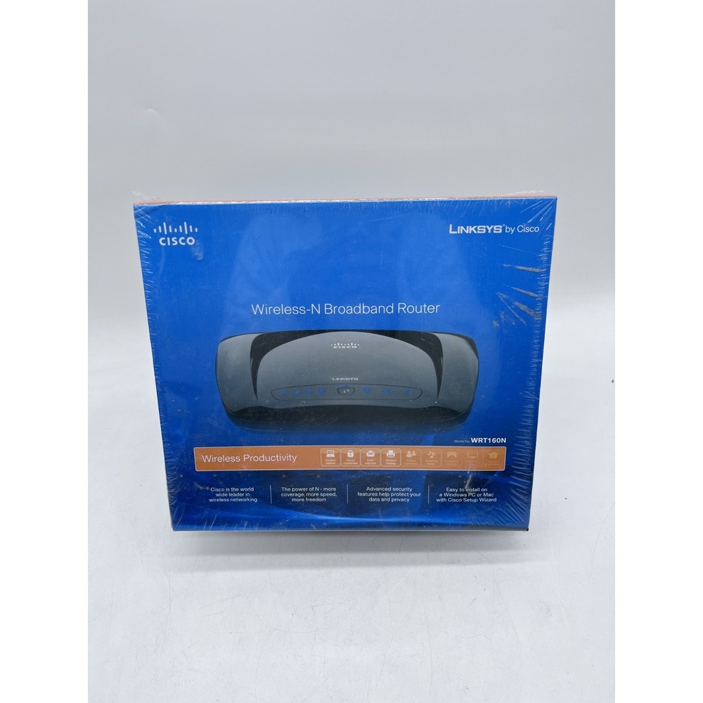 Linksys by Cisco‎ Wireless_N Broadband  WRT160N Router NEW